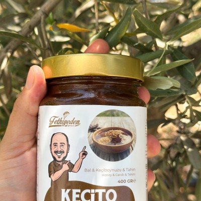 Keçito – Bal, Keçiboynuzu Tozu, Tahin ve Ceviz Karışımı 400 gr | Doğal ve Besleyici Süper Karışım