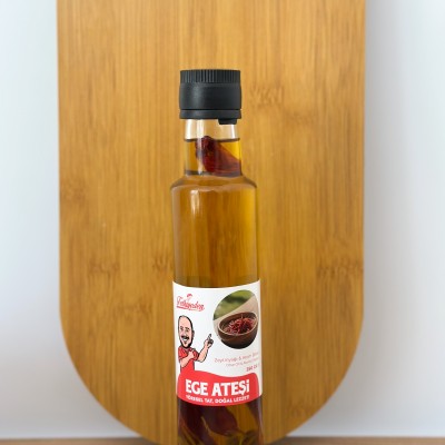 Ege Ateşi – Atom Biberli Zeytinyağı Karışımı 250 gr | Doğal, Acılı, Katkısız Sos