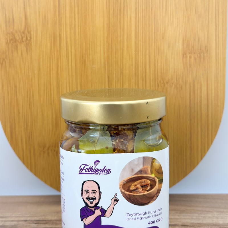 İncirix – Kuru İncirli Zeytinyağlı Karışım 400 gr | Defne Yapraklı Doğal ve Aromatik Lezzet