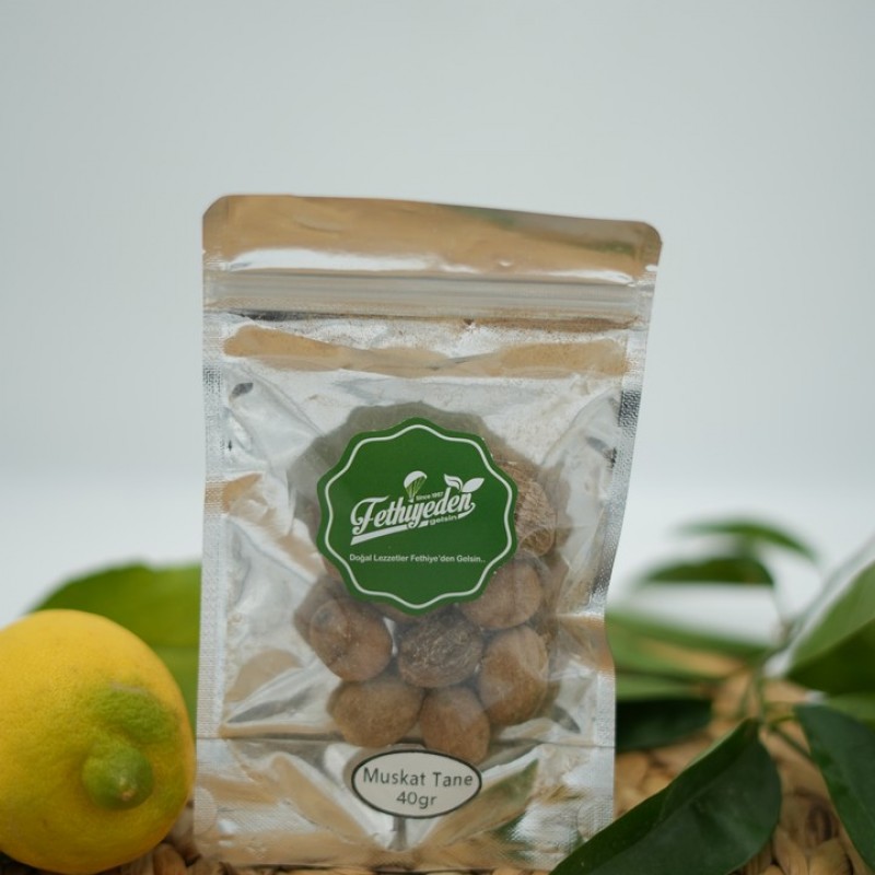 Doğal Muskat Cevizi 10 Adet (40 Gr) – Katkısız, Aromatik ve Taze Baharat