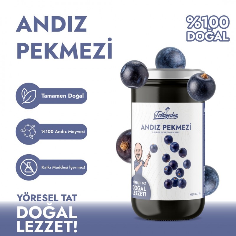 Organik Andız Pekmezi 650 Gr – Doğal, Katkısız ve Geleneksel Şifa Kaynağı