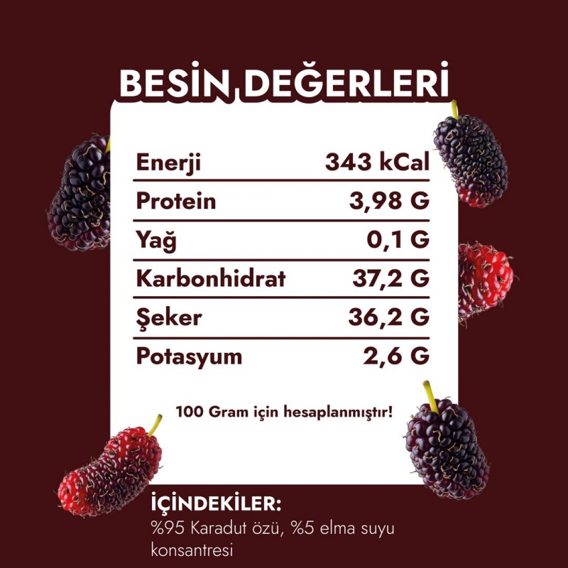 Tanecikli Karadut Özü 1400 Gr – Doğal, Katkısız ve Organik Lezzet