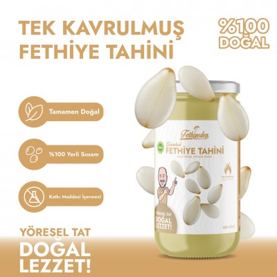 Organik Tek Kavrulmuş Tahin 650 Gr – Doğal, Katkısız ve Geleneksel Lezzet