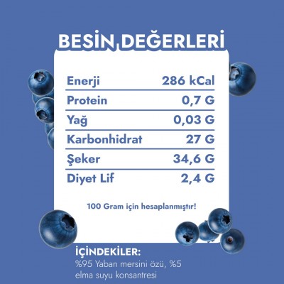 Organik Yaban Mersini Özü 700 Gr – Doğal, Katkısız ve Antioksidan Zengini